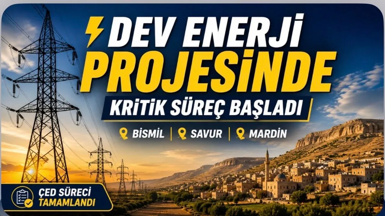 Bismil, Mardin ve Savur’u İlgilendiren Dev Enerji Projesinde Kritik Süreç Başladı"