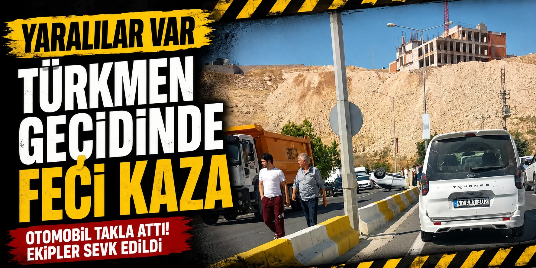 Türkmen geçidinde feci kaza