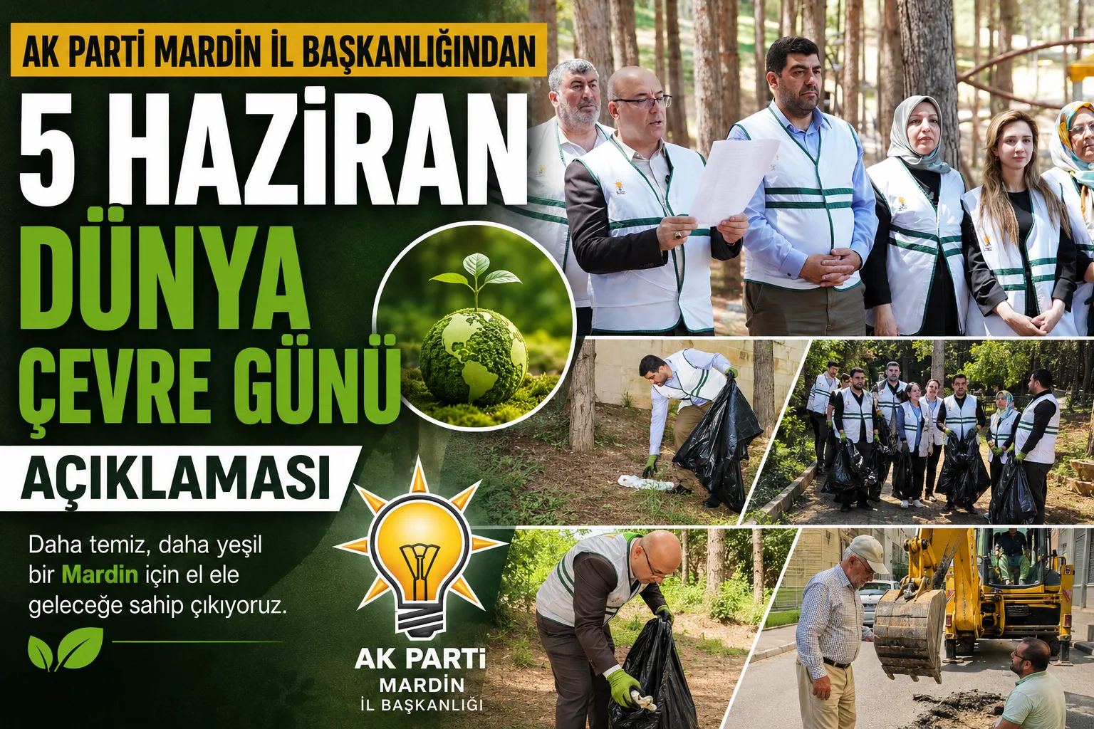 AK Parti Mardin İl Başkanlığından "5 Haziran Dünya Çevre Günü" açıklaması