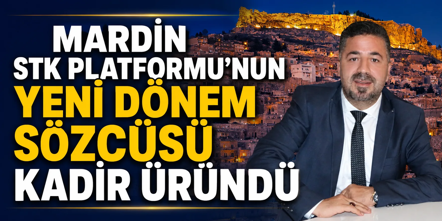 Mardin STK Platformu’nda Dönem Sözcüsü Oy Birliği ile Kadir Üründü Oldu
