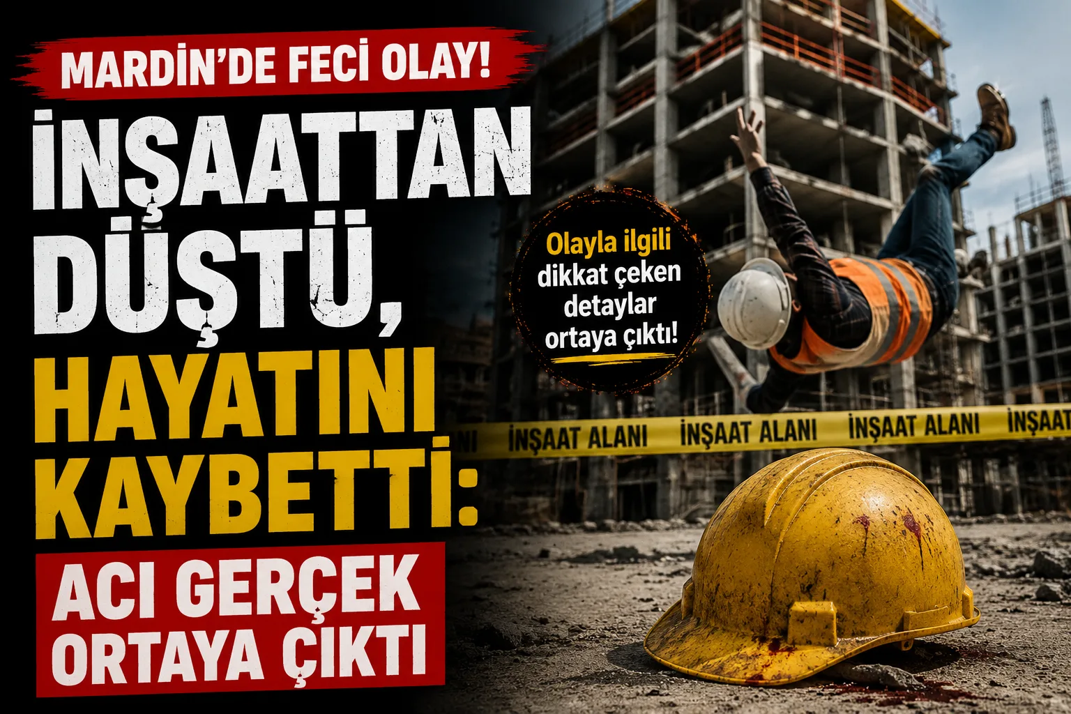 İnşaattan Düştü, Hayatını Kaybetti: Acı Gerçek Ortaya Çıktı